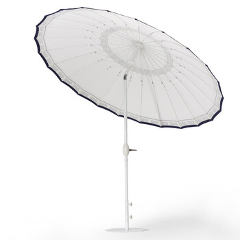 imuse 观唐花园户外家具 户外伞 庭院伞 回纹钢丝伞 遮阳伞大雨伞防晒伞AU8002N01TEX 骨白