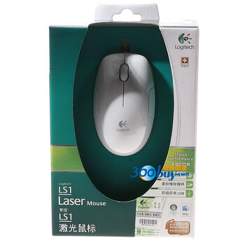 罗技（Logitech）LS1 激光鼠标 白色