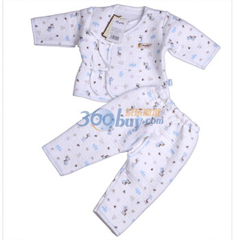童泰 加厚保暖和服套装1516 蓝色 59码