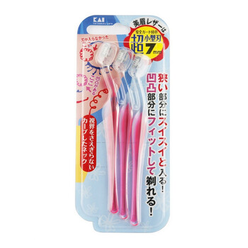 贝印 KAI 超小型女用修眉刀L型 3把装 PEL-3B