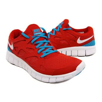 `Nike 耐克 男子跑步鞋 443815 614 运动红/白/粉蓝 43