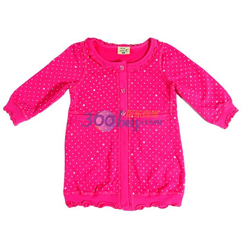 EBOBE宜贝 <em>女</em>童装<em>外套</em> 针织<em>长开衫</em> TB1502 粉