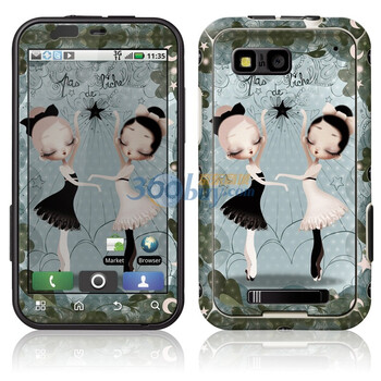 ideaSkin 摩托罗拉 ME525 / MB525 / Defy / 戴妃 双人芭蕾 外壳保护套皮贴膜 ENDAWC612063