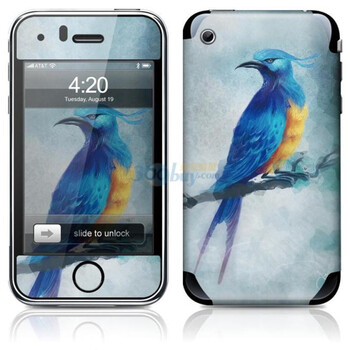 ideaSkin 苹果apple iPhone 3G/3GS 蓝鸟 外壳保护套贴膜全身贴 ABRD042162