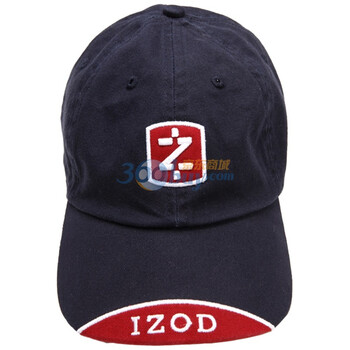 IZOD 经典男士纯棉LOGO棒球帽|11113281222615 星空蓝 M