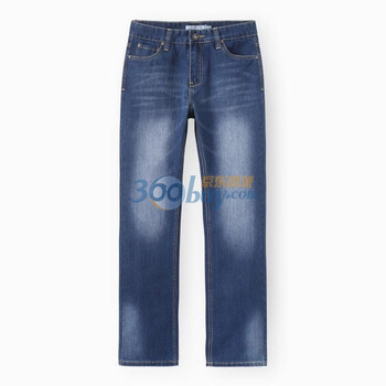 初刻CRUCCO 男装 多位手扫直筒牛仔裤 2011秋冬新品 00011234蓝色33