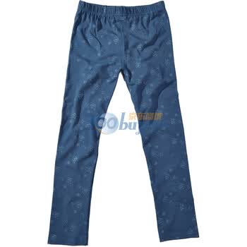 【PARGO/佩戈】2011春夏新品女装潮流印花百搭打底裤1128 深蓝色 均码