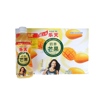 乐天奶香芒果汁1瓶450ML*15瓶