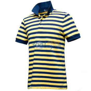 Giordano佐丹奴 Polo 男撞色自由间修身珠地Polo 01011008 黄色 XL