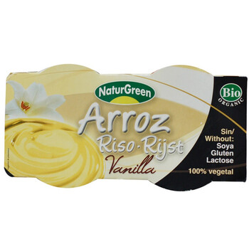 西班牙NaturGreen自然之源有机香草燕麦慕斯布丁125g*2杯