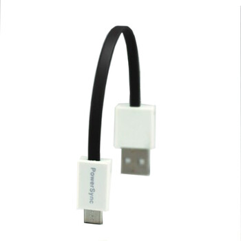 包尔星克（PowerSync）UMBM015K micro USB连接线 黑色 15cm