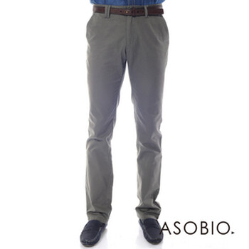 ASOBIO 男式梭织长裤男式休闲长裤3113732008 深褐色 44