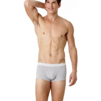 Jockey居可衣 2012春夏新品 男式尼龙印花平角裤 JJ12221117 505灰紫色 XXL