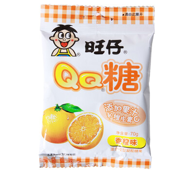 旺仔QQ糖香橙味70g*10