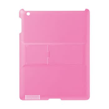 日本SANWA SUPPLY PDA-IPAD38P 新品3档展架新iPad3背壳 支持键盘输入 缤纷色彩 兼容iPad2 粉红
