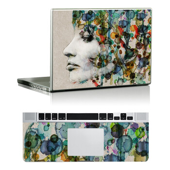 SkinAT 苹果笔记本MacBook全套保护贴膜 3M材料 忧伤的女人 Air 13 2011款