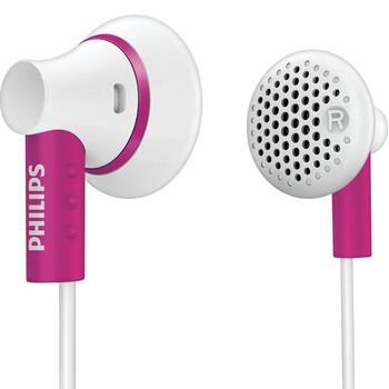 飞利浦（philips）SHE3000PK/10超薄耳罩耳机 耳塞粉色