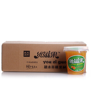 优滋果黄桃果杯235g*8杯