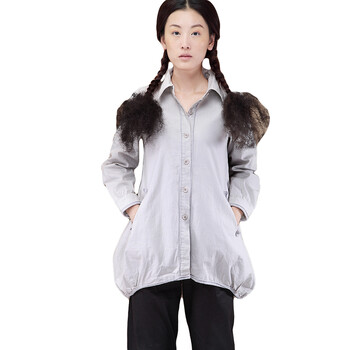 茵曼Inman 2012 新品女装衬衣B8991 纯粹白 XL