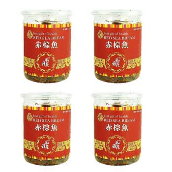 风雅苑赤棕鱼优级品120gX4瓶 厦门鼓浪屿特产深海鱼制品 烘焙赤棕鱼干高档欧罐即食茶点