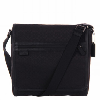 COACH\/ 蔻驰黑\/棕色帆布斜挎男士包70699GM