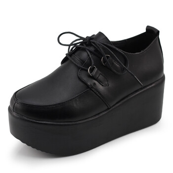 仟维意2014春秋女鞋真皮厚底鞋超时尚低帮鞋时尚