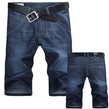 VAYOU凡佑2013夏季新款韩版男士牛仔短裤子薄款透