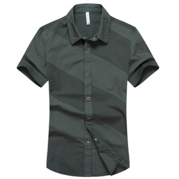 斯巴萨 2013夏季新品 格子衬衣 短袖衬衫 男式