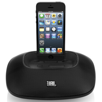 JBL（JBL） OnBeat Micro BLKCH 闪电接口便携式 iPhone 5 音乐底座/音箱 黑色