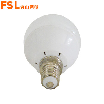 
                                        佛山照明 fsl led灯泡球泡 节能灯具 3W e14小螺口球泡 10支装 暖白光(黄光)                