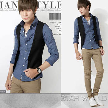 丹琪杰思(DANTSJESSE)2013新款夏季新品男士休闲马甲