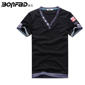 名鳄男式polo领横条半袖T恤 -浅蓝XL-2822小组