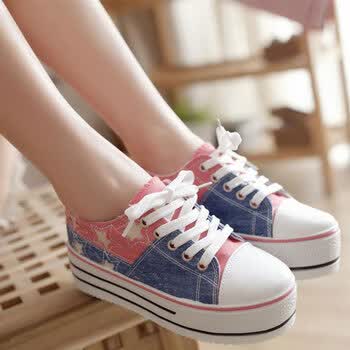 格诗玛geshima2013夏季新款女鞋帆布鞋休闲运动舒