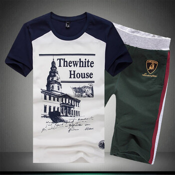 货到付款<em>黑色</em>逻辑男士夏天<em>套装短裤</em>大码卫衣男