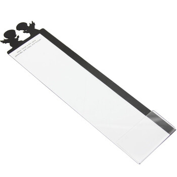 芬尚  可爱天使创意文具电脑屏幕显示器留言板 透明亚克力便签板31*8cm（左侧款）