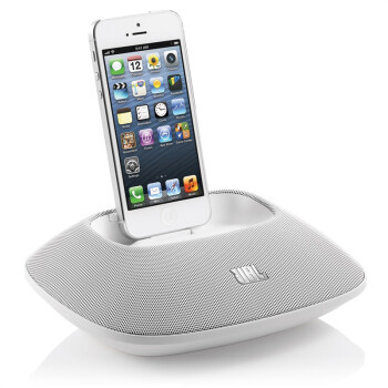 JBL OnBeat Micro WHTCH 闪电接口便携式 iPhone 5 音乐底座/音箱 白色