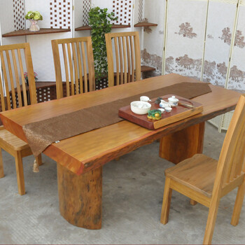 怡静轩非洲黄花梨西安实木家具v餐桌餐桌家具家具大板坐标图片