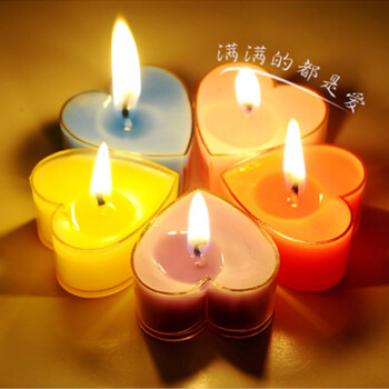 
                                        [情人节]心形蜡烛 婚庆生日无烟茶蜡    心形蜡烛浪漫礼物 心形粉色-1只                