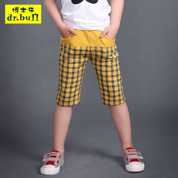 【支持货到付款】博士牛儿童休闲裤<em>男童短裤</em>中