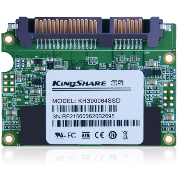 金胜（Kingshare） H300系列 半高64G 1.8英寸SATA-3固态硬盘 （KH300064SSD）