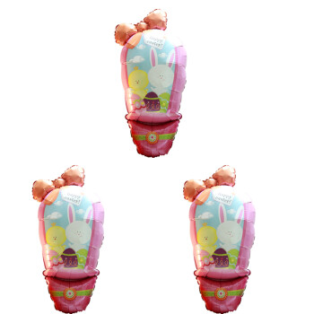 孩派HighParty/主题派对用品/生日用品/小鸡小兔铝箔气球/1个