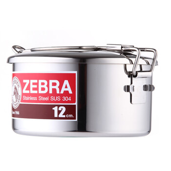 Zebra斑马304不锈钢两用圆型双层便当饭盒提锅两层 152312