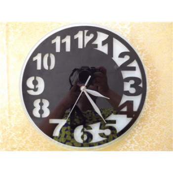 
                                        个性一百日转星移 亚克力挂钟个性订制客厅时钟表创意挂钟创意装饰艺术石英钟                