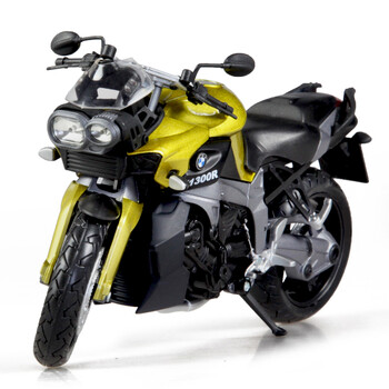 俊基 儿童合金车模型 宝马摩托车跑车 本田街车