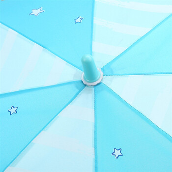 天堂伞 欢乐童年直杆自开儿童晴雨伞13007E湖兰色