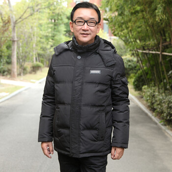 依枭<em>老年人男式</em>羽绒服保暖<em>外套</em>中老年羽绒服男