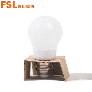 佛山照明 fsl led灯泡 节能灯具 3W e27水晶球泡 白光 一支