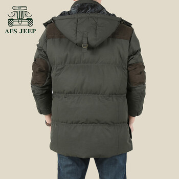 Afs <em>Jeep战地吉普</em> 男士冬款<em>休闲</em>棉服<em>外套</em> 保暖