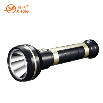 雅格YAGE LED充电式巡防强光手电筒1.5W大功率 强弱光可调 YG-3711