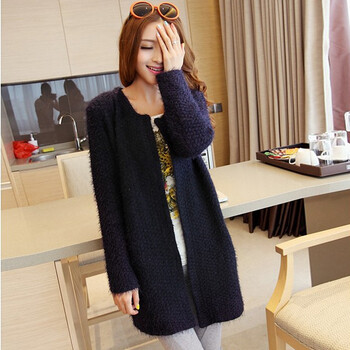 维尔伽 2013秋冬新款韩版<em>女装</em>显瘦<em>中长款</em>宽松